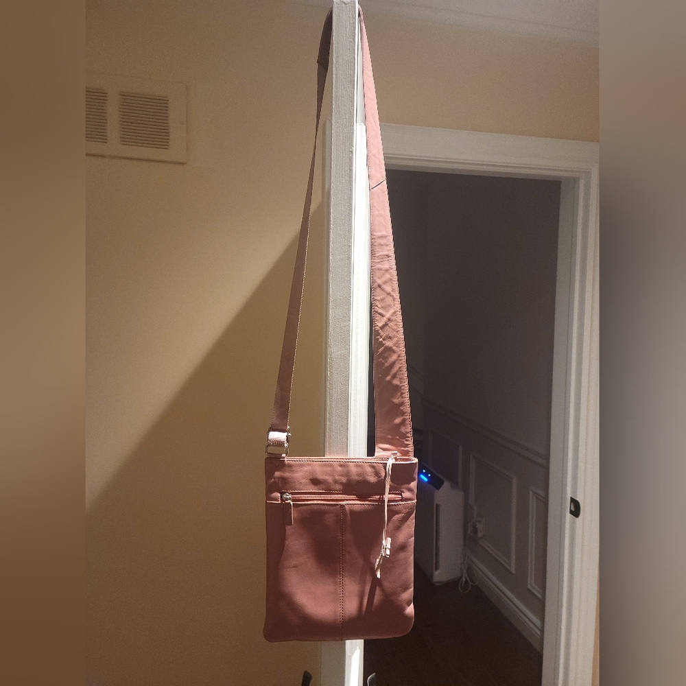 Radley London Medium Crossbody Leather Purse Pink